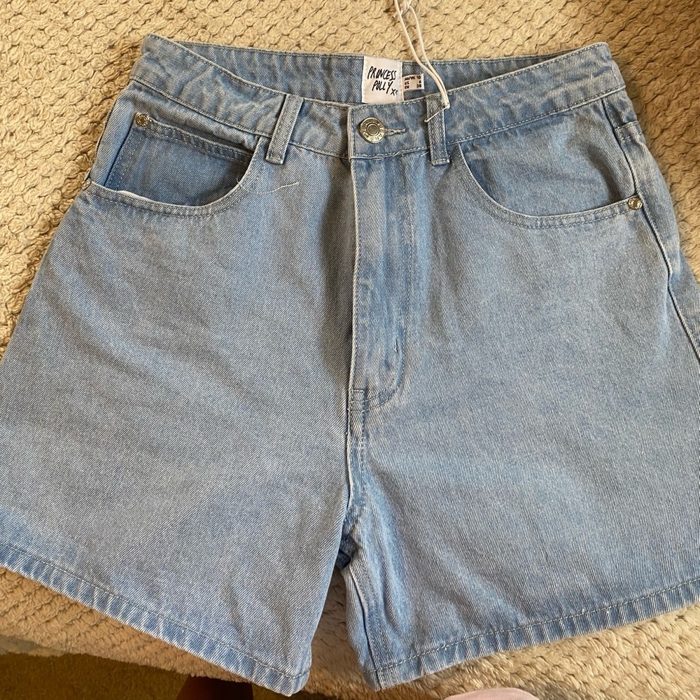 The Swalla Shorts Light Blue Princess Polly Denim Shorts Size US 6